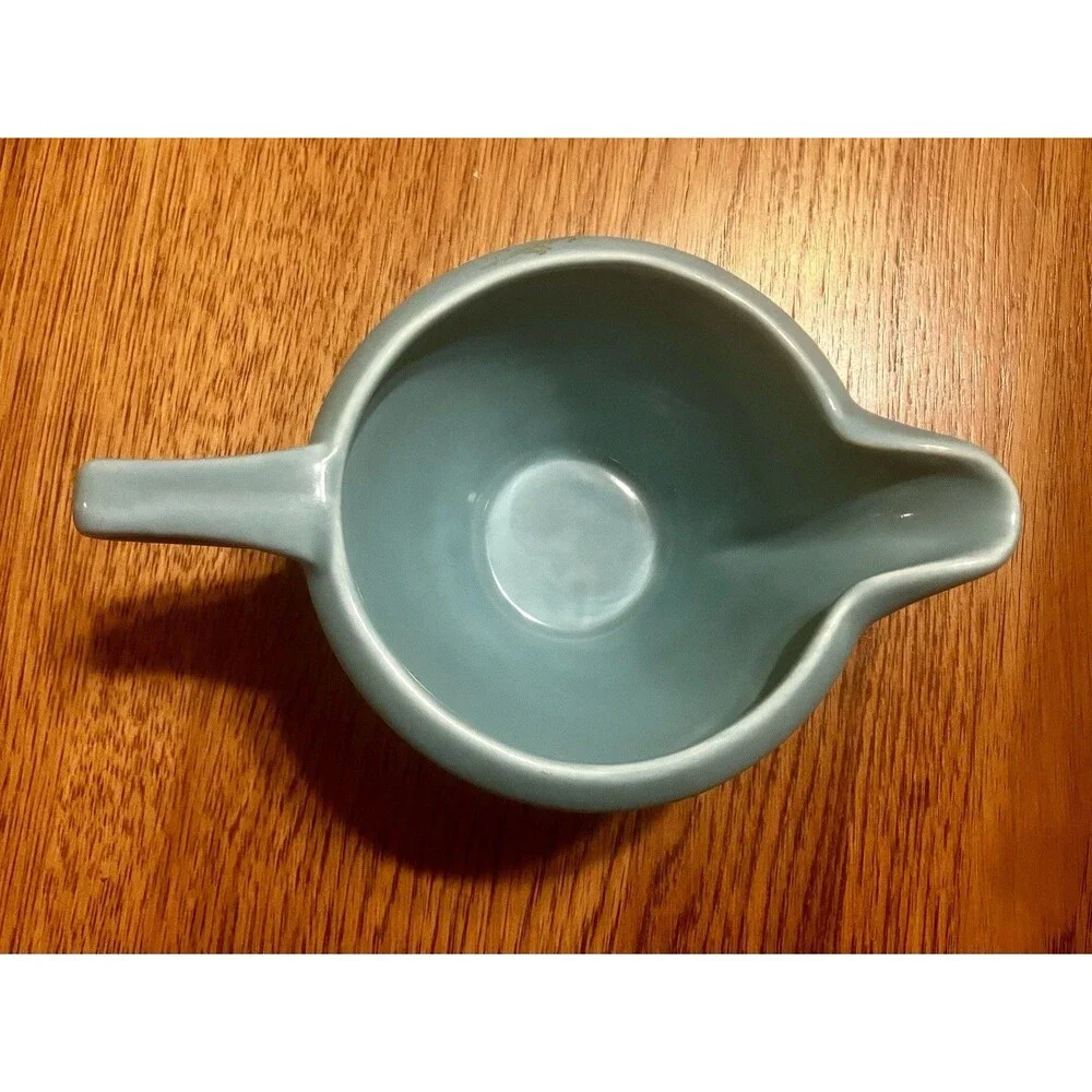Vintage Homer Laughlin Fiestaware Harlequin Creamer Turquoise Cream Pitcher